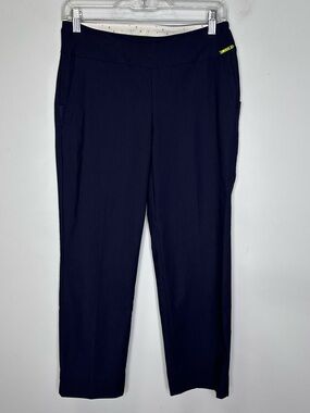 Swing Control Women’s Tummy Control Cropped Stretch Golf Pants In Navy